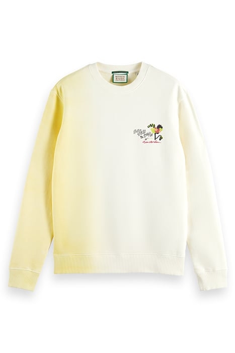 REGULAR FIT ARTWORK SWEATSHIRT WITH SPRAY IN ORGANIC COTTON 4