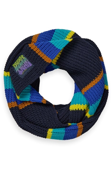 COLOURFUL TUNNEL SCARF COLOURFUL STRIPE 1