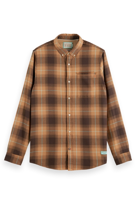 LIGHTWEIGHT HERRINGBONE SHADOW CHECK-STRIPE TOFFEE CHECK 4