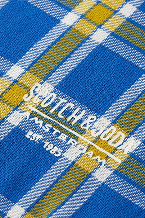 ARCHIVE DOUBLE FACE TWILL CHECK YELLOW BLUE CHECK 4