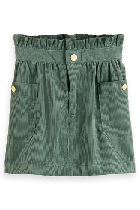 CORDUROY MINI SKIRT ARCHIVE GREEN 4