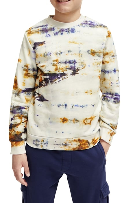 ALL-OVER PRINTED SWEATSHIRT CONTAINS ORGANIC COTTON OFF WHIT 1