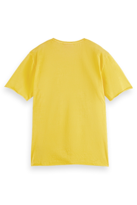 RELAXED FIT RAW EDGE T-SHIRT IN ORGANIC COTTON SPOTLIGHT 5