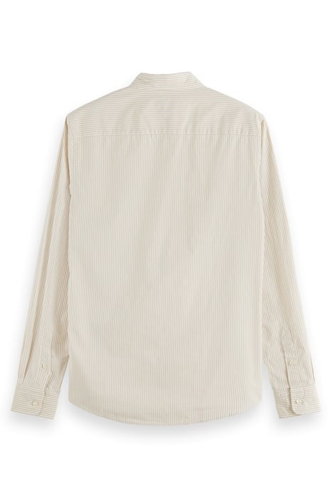 ESSENTIAL STRIPE POPLIN SHIRT MYSTIC PINK WHITE STRIPE 5