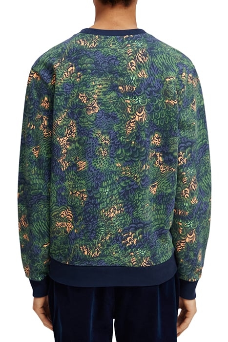 BIG AOP SWEATSHIRT NIGHT ORANGE CAMO 2