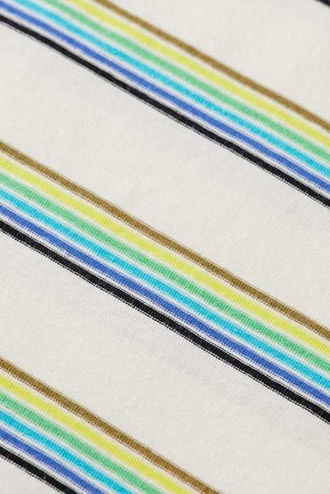 RELAXED FIT YARN-DYED STRIPE T-SHIRT IN ORGANIC COTTON ECRU 7