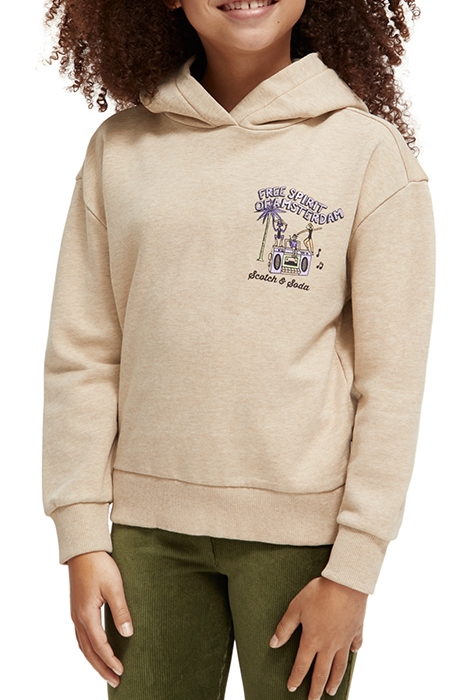 LOOSE-FIT ARTWORK SWEATSHIRT GREY MELANGE 1