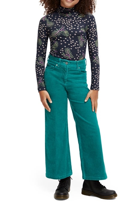 THE WAVE HIGH RISE SUPER WIDE JEANS IN CORDUROY JADE 3