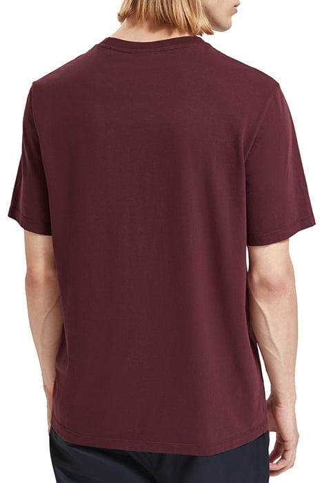 REGULAR FIT CHEST ARTWORK T-SHIRT IN ORGANIC COTTON BERRY WI 2