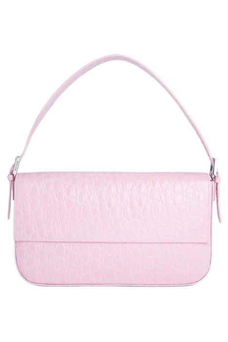 MANU PEONY CIRCULAR CROCO EMBOSSED LEATHER 1