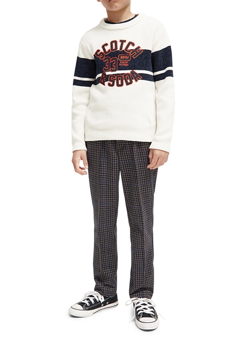 RELAXED SLIM-FIT KNITTED PANTS NIGHT CHECK 3