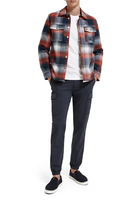 STUART - SLIM-FIT WASHED STRUCTURED CARGO PANTS NIGHT 3