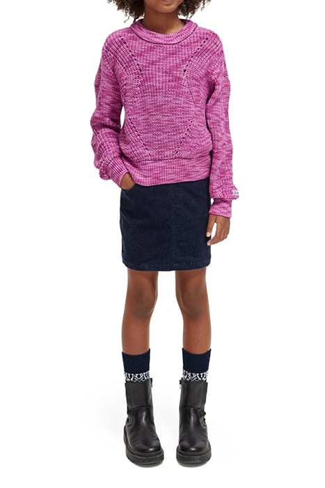 STRUCTURED PULLOVER VINYL VIOLET MELANGE 3