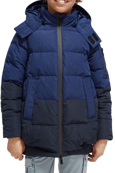 MID-LENGTH WATER REPELLENT PADDED JACKET NAVY 1