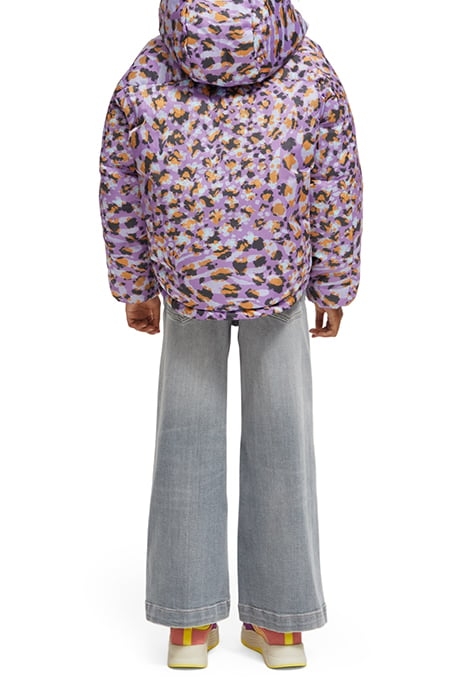 ALL-OVER PRINTED JACKET WITH REPREVE® FILLING FLORAL LEOPARD 3