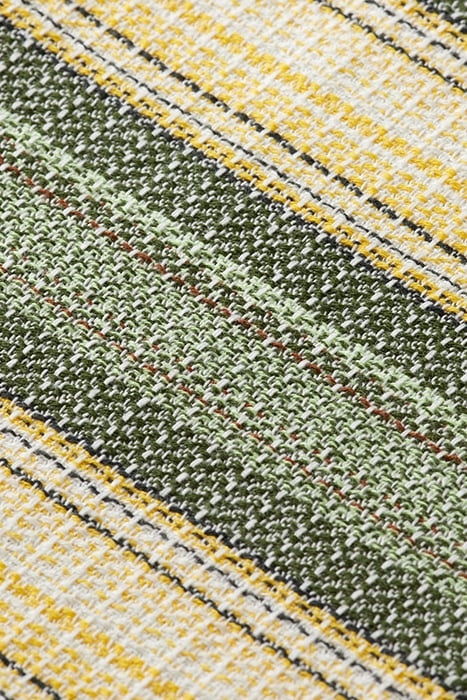 WAFFLE CHECK STRIPE SHIRT MULTI GREEN STRIPE 8