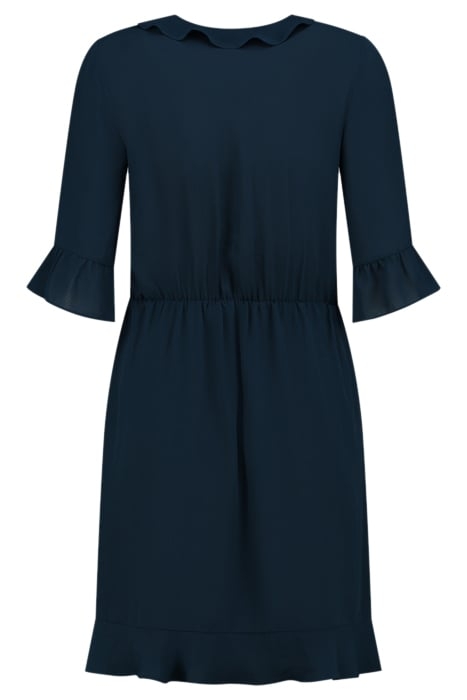JORI RUFFLE DRESS NAVY 2