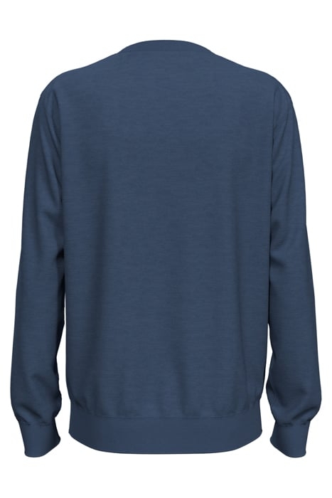 ESSENTIALS MERINO CREWNECK PULLOVER STORM BLUE MELANGE 2