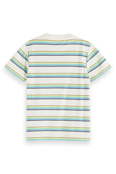 RELAXED FIT YARN-DYED STRIPE T-SHIRT IN ORGANIC COTTON ECRU 5