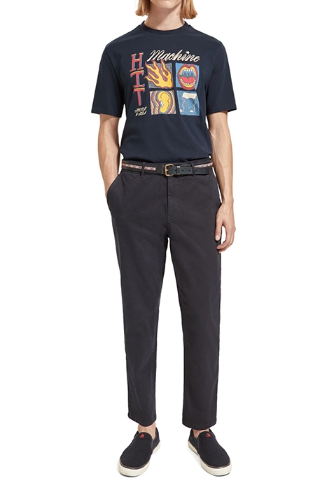 REGULAR-FIT FRONT ARTWORK T-SHIRT IN ORGANIC COTTON NIGHT 3