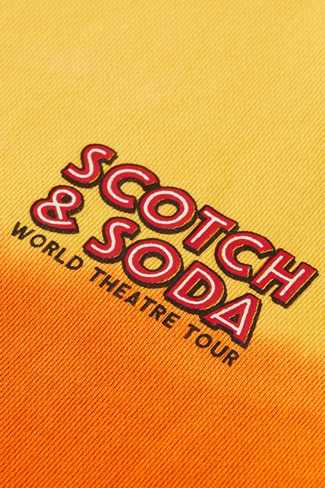 COTTON IN CONVERSION RELAXED-FIT DIP-DYED HOODIE DISCO ORANG 7