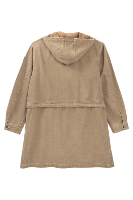 UNISEX LIGHT KHAKI TERRA® DENIM OVERSIZE PARKA 5