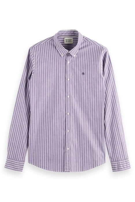 ESSENTIAL POPLIN STRIPE SHIRT LAVANDER/ VIOLET DREAM STRIPE 4