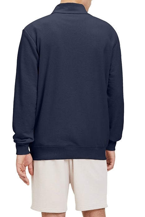 LISBON GRAPHIC HALF-ZIP SWEATER BLACK IRIS 2