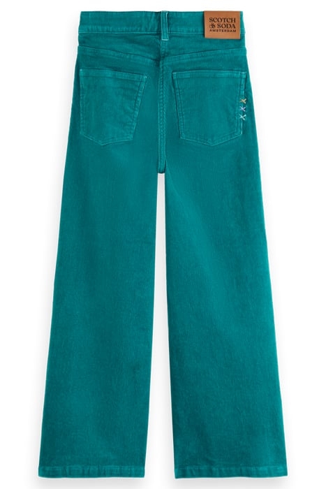 THE WAVE HIGH RISE SUPER WIDE JEANS IN CORDUROY JADE 5