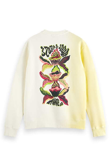 REGULAR FIT ARTWORK SWEATSHIRT WITH SPRAY IN ORGANIC COTTON 5