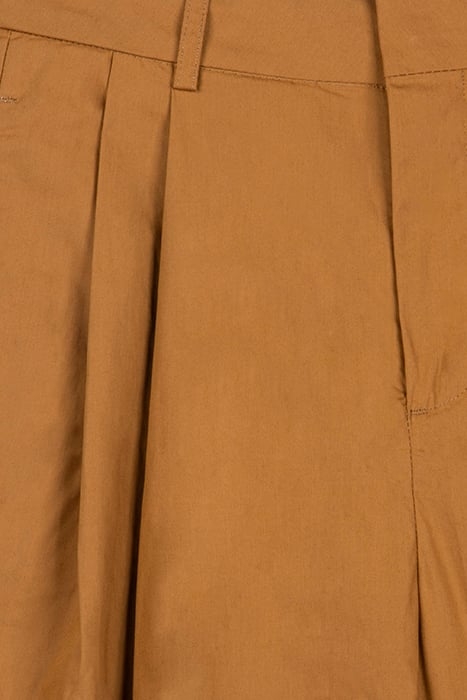 MILA - HIGH RISE TAPERED PLEATED CHINO CARAMEL 3
