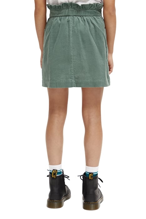 CORDUROY MINI SKIRT ARCHIVE GREEN 2
