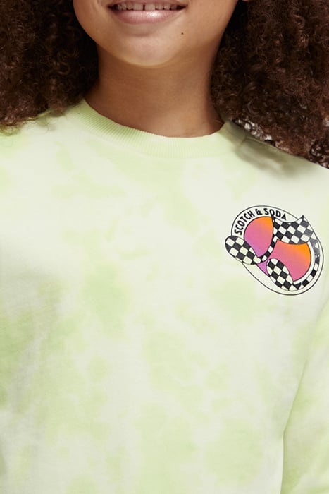 RELAXED-FIT TIE-DYE SWEATSHIRT LIMELIGHT TIEDYE 6