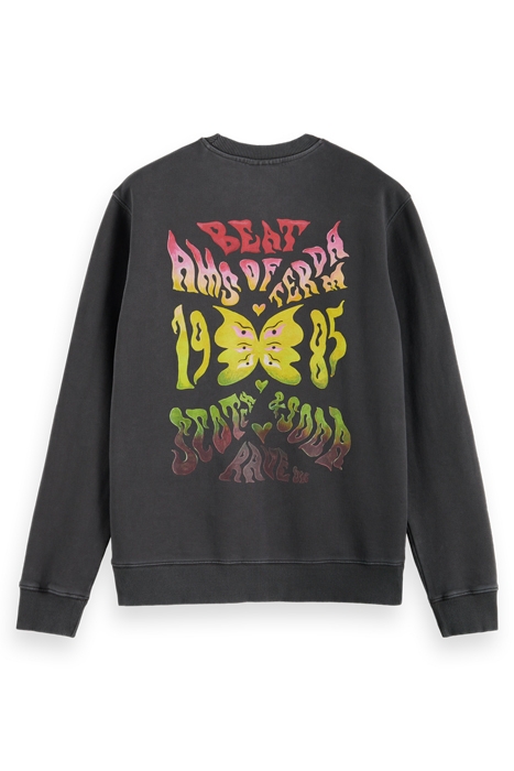 REGULAR FIT ARTWORK SWEATSHIRT WITH SPRAY IN ORGANIC COTTON 5
