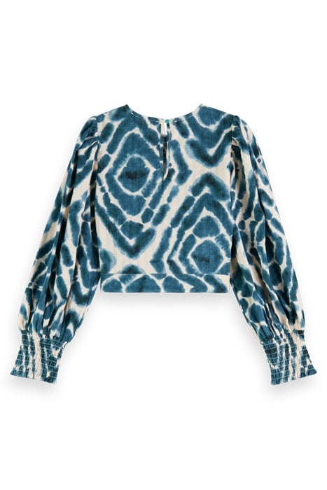 ALL-OVER PRINTED LONG-SLEEVED CROPPED TOP DISCO TIE DYE BOTT 5