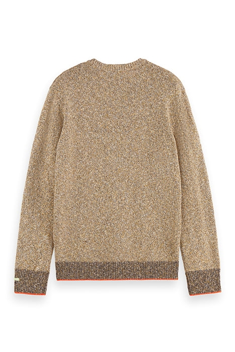 REGULAR - FIT MELANGE COTTON-BLEND PULLOVER MULTI COLOUR MEL 5