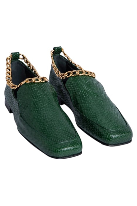 NICK EMERALD SNAKE PRINT LEATHER 2