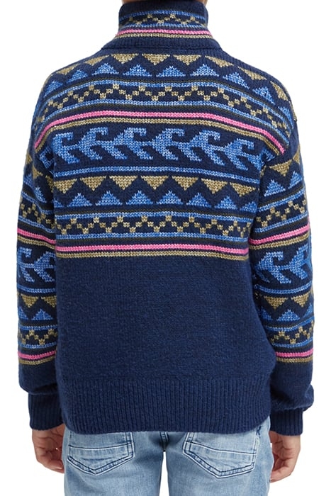 HALF-ZIP INTARSIA PULLOVER NIGHT 2
