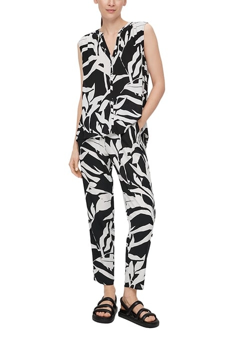 S.OLIVER BLOUSES GREY/BLACK 3