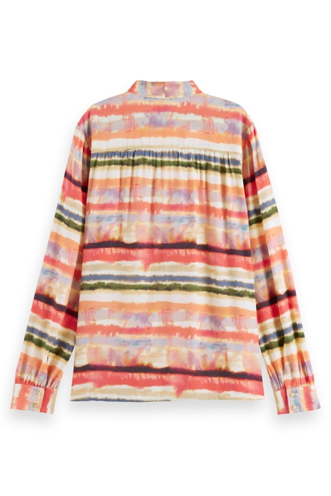 SHIRT WITH TIE NECK PSYCHEDELIC STRIPE 5