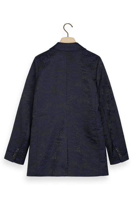 FEATHER JACQUARD SINGLE BREASTED BLAZER FEATHER JACQUARD 4