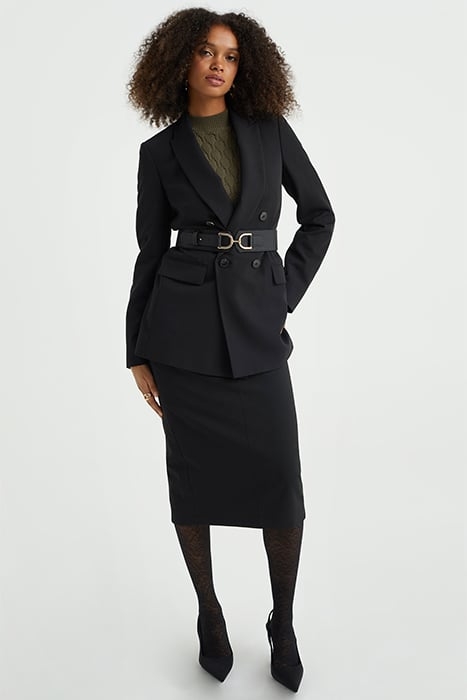 SKIRT MEDIUM LENGTH BLACK 3