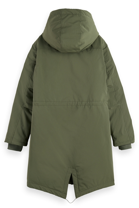 WATER REPELLENT MID LENGTH PARKA WITH REPREVE® FILLING MILIT 5