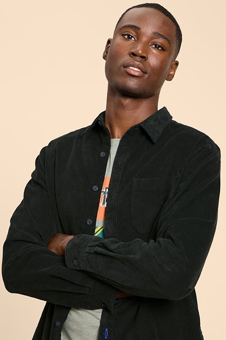 WHITWICK CORD SHIRT DARK GREEN 4