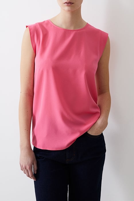 S/S CREPE LIGHT TANK TOP CAMELLIA 1