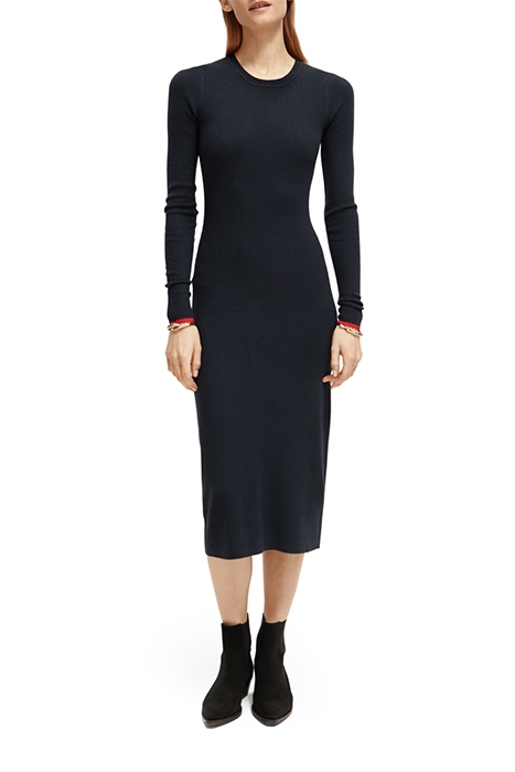 SKINNY RIB KNITTED DRESS NIGHT 2
