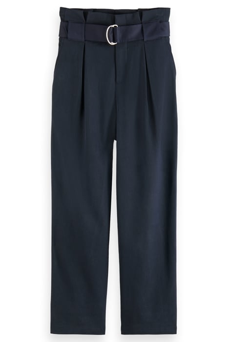 DAISY - HIGH RISE STRAIGHT LEG PAPER BAG PANT NIGHT 4