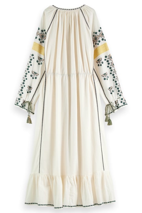 EMBROIDERED MAXI DRESS ECRU 5