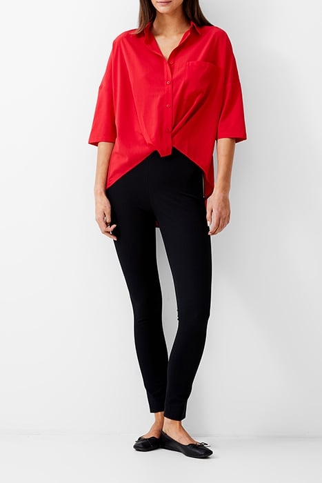 TWIST FRONT CREPE LIGHT TOP POPPY 1