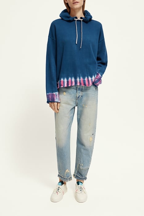 COTTON IN CONVERSION DIP-DYE HOODIE NAVY 3